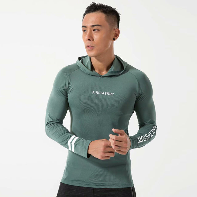 Men Long Sleeve T-Shirt Gym Fitness Compression Sports Authentic Shape