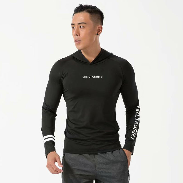 Men Long Sleeve T-Shirt Gym Fitness Compression Sports Authentic Shape