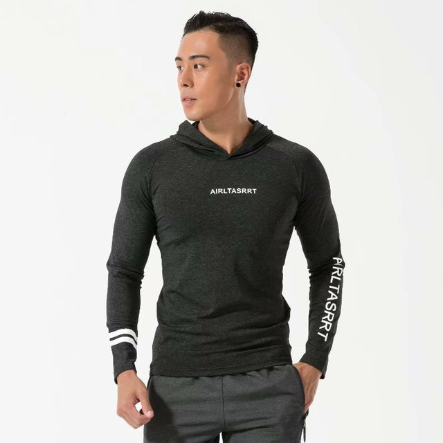 Men Long Sleeve T-Shirt Gym Fitness Compression Sports Authentic Shape