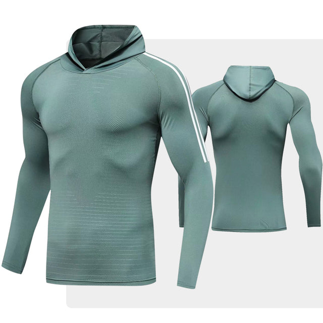 Men Long Sleeve T-Shirt Gym Fitness Compression Sports Authentic Shape