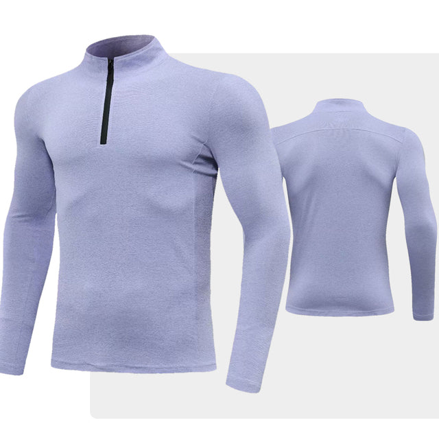 Men Long Sleeve T-Shirt Gym Fitness Compression Sports Authentic Shape