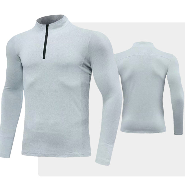 Men Long Sleeve T-Shirt Gym Fitness Compression Sports Authentic Shape