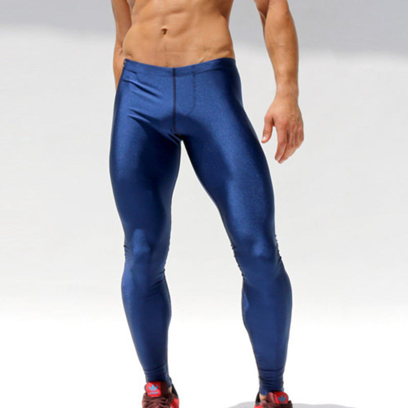 Mens Running Tights Compression Pants Fitness Gym Basketball Wear Authentic Shape