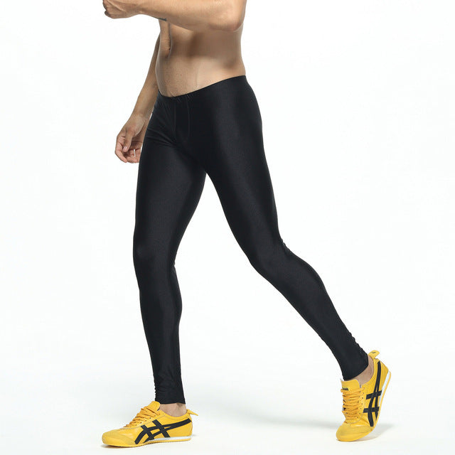 Mens Running Tights Compression Pants Fitness Gym Basketball Wear Authentic Shape