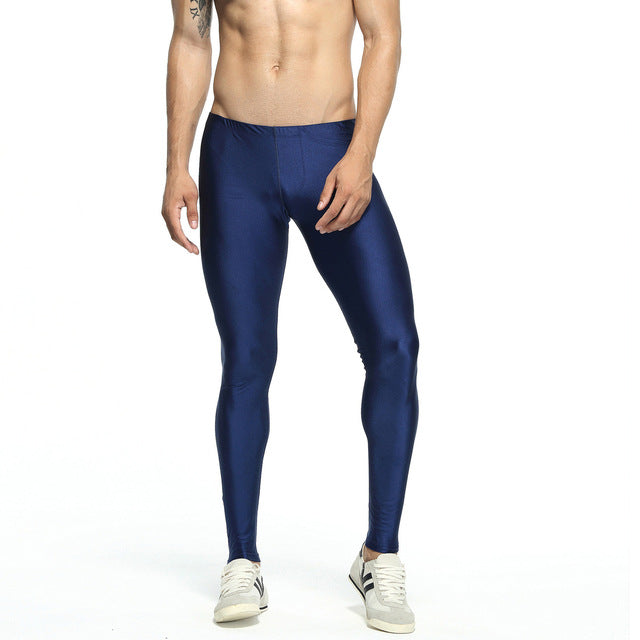 Mens Running Tights Compression Pants Fitness Gym Basketball Wear Authentic Shape