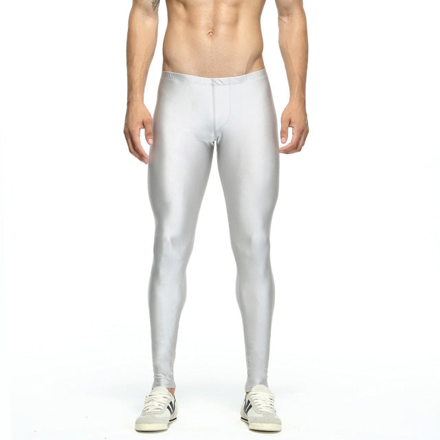 Mens Running Tights Compression Pants Fitness Gym Basketball Wear Authentic Shape