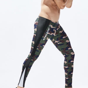 Camouflage Compression Tights Men Running Sport Workout Yoga Authentic Shape